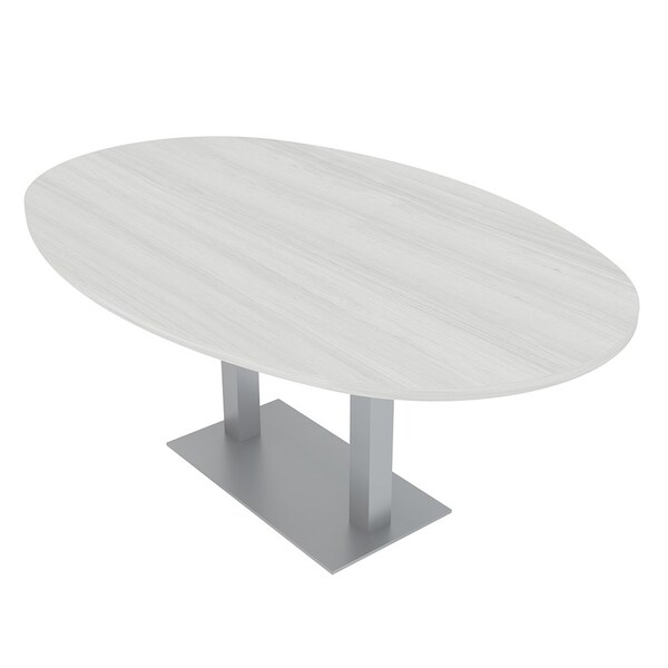 45.25 in W, 84 in L, 29 in H, Engineered Wood Top, White